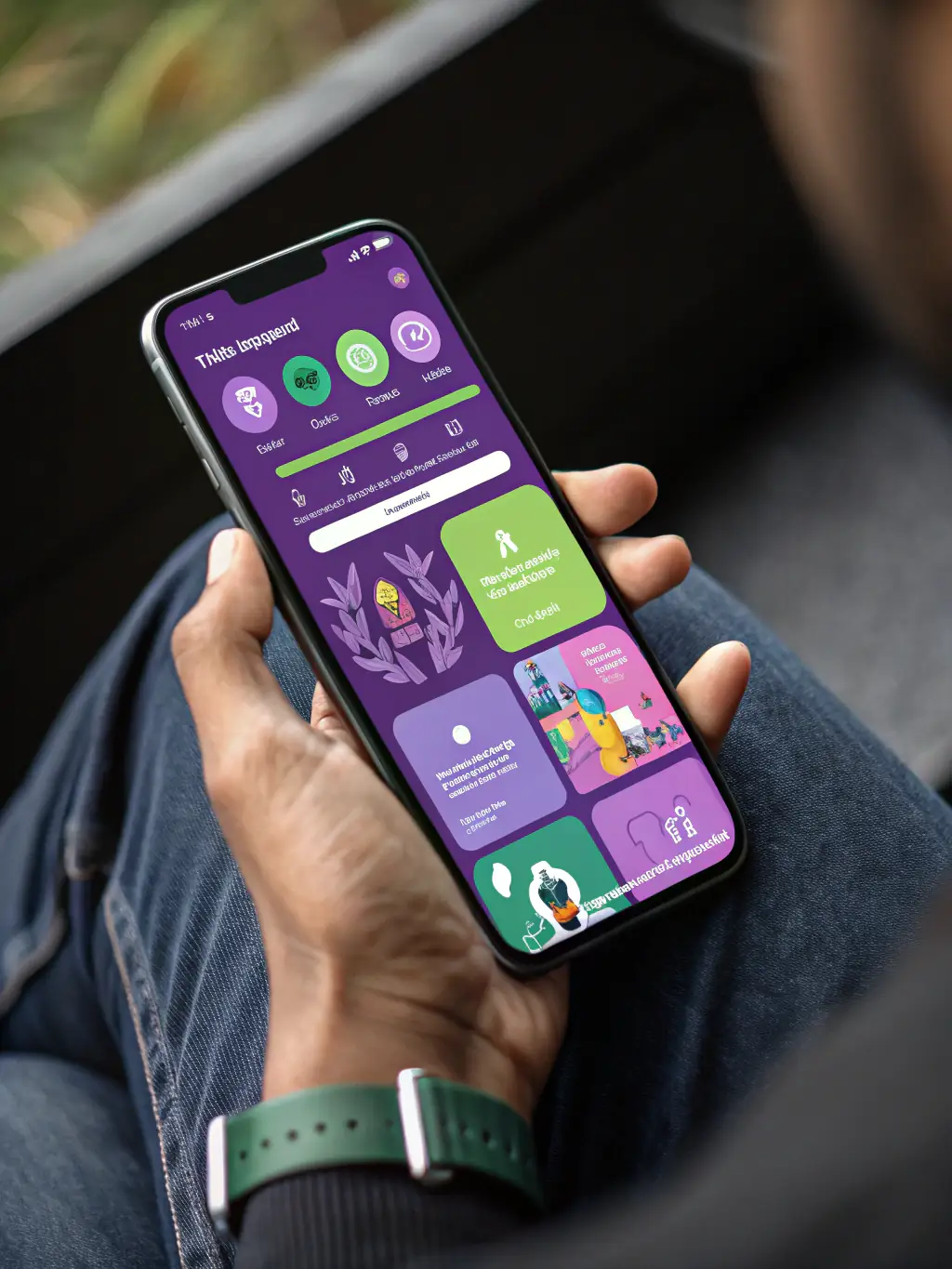 A high-quality image of a mobile phone displaying a responsive website design, highlighting the adaptability of Everest Websites & Design's designs across various devices.