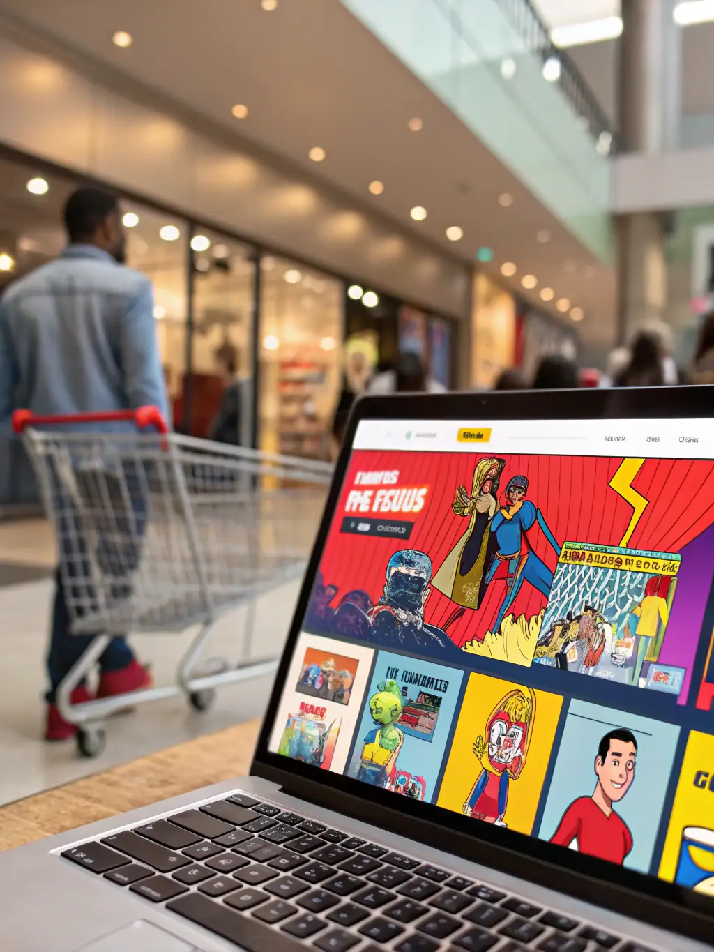 An image of an e-commerce website interface, showcasing product listings, shopping cart, and secure checkout, illustrating Everest Websites & Design's expertise in e-commerce solutions.